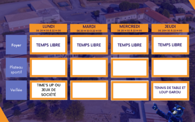 Programme du 14 au 18 Novembre