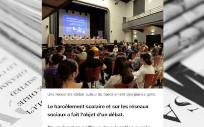 La presse en parle…. Débat harcèlement scolaire